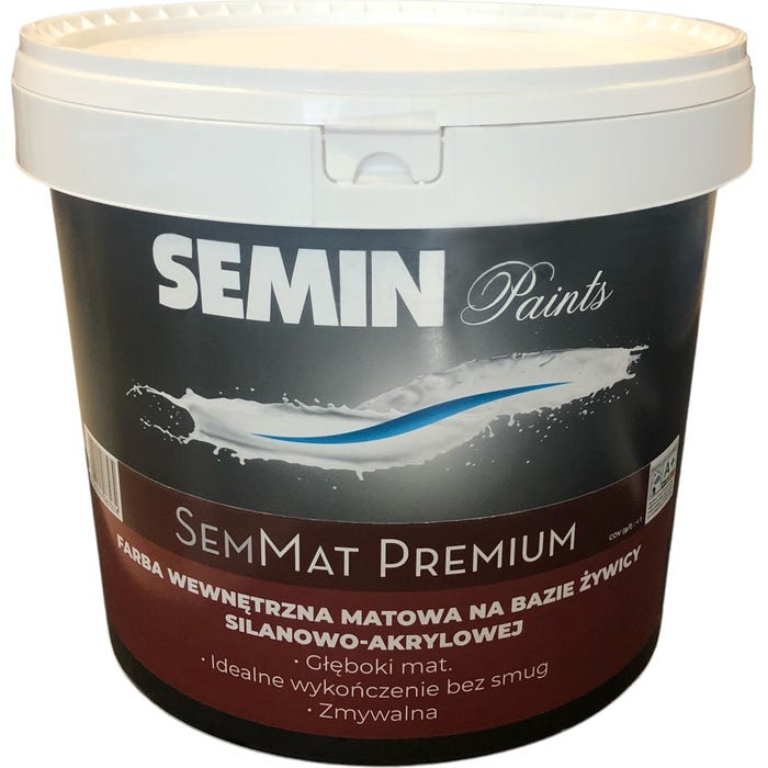 Farba Semin Sem mat Premium biała 4l