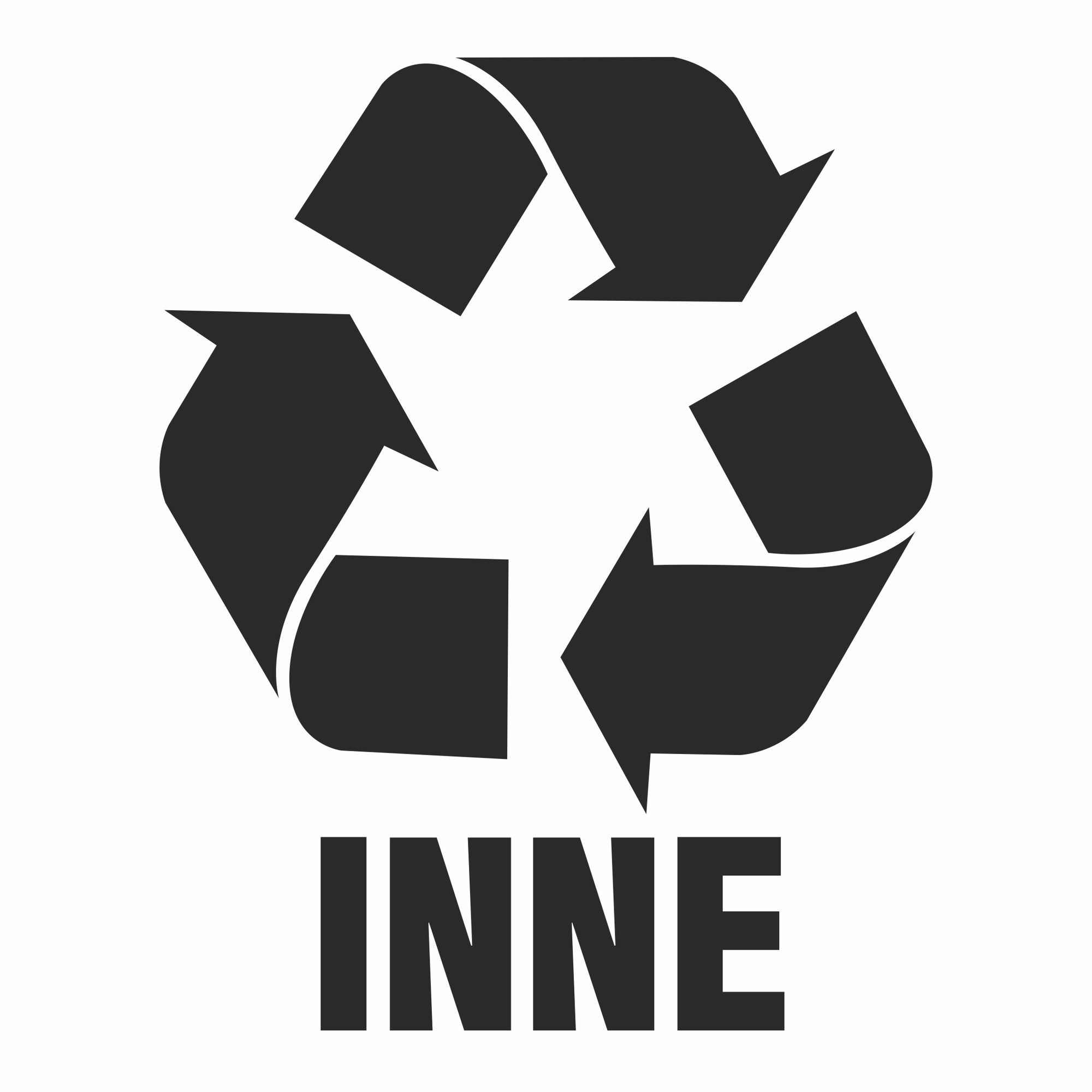 Naklejka na kosz do SEGREGACJI ŚMIECI INNE