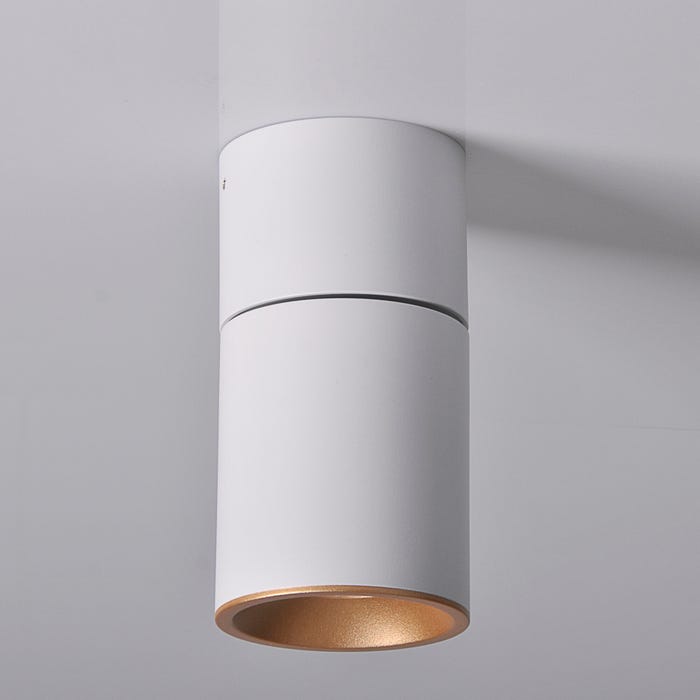 Oprawa natynkowa Obracalna GU10 biało-złota 1