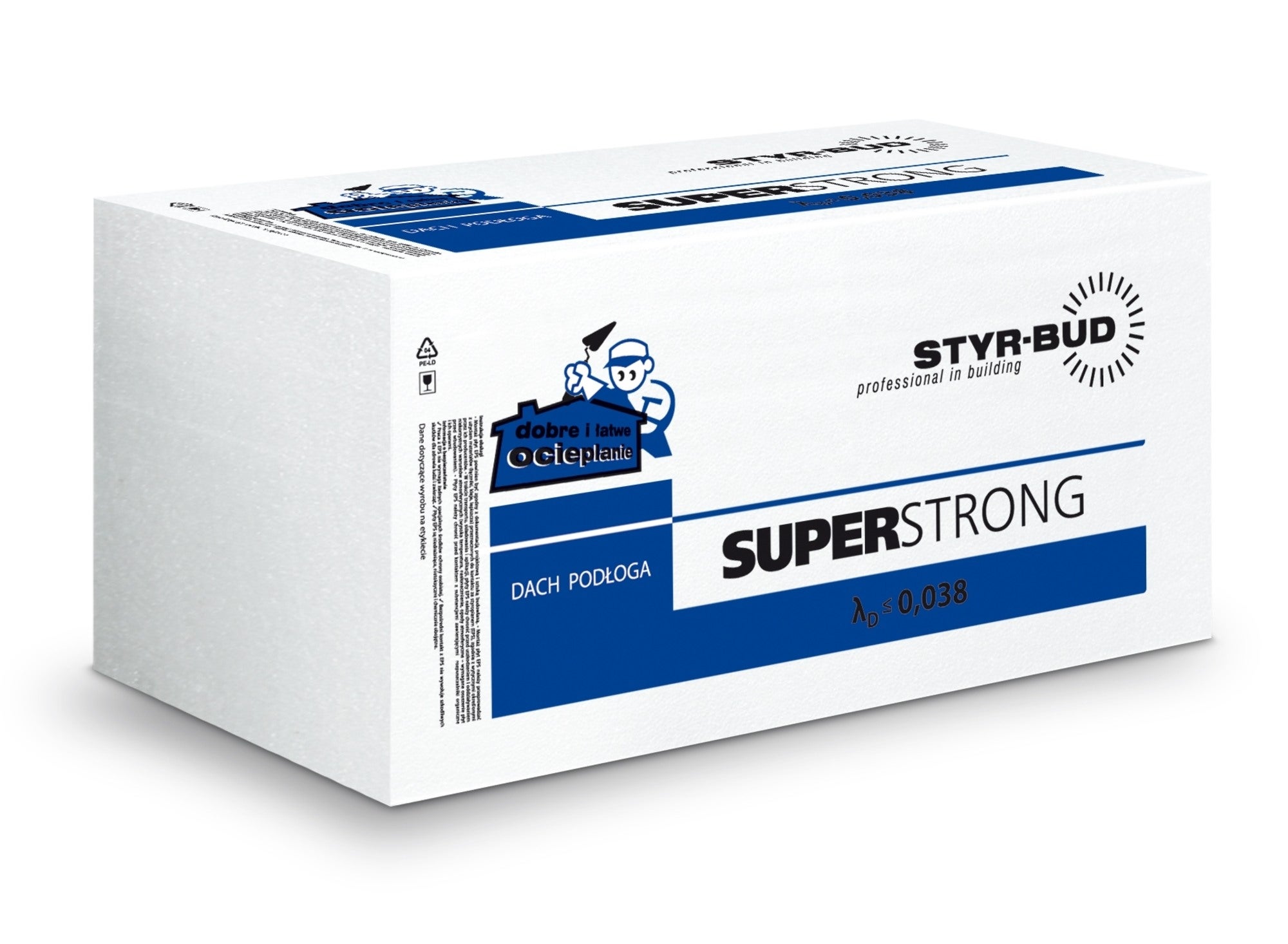 Styropian Termo-Koncept Super Strong 2 cm EPS 80 kPa 0,038 W/(mK) 15 m2 0