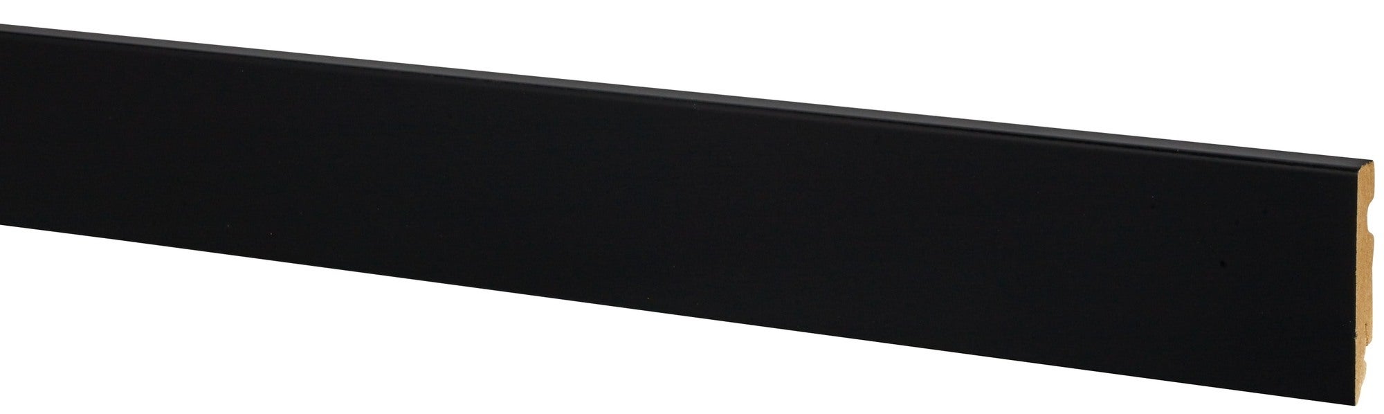 Listwa przypodłogowa MDF 2400x80mm czarna matowa 0