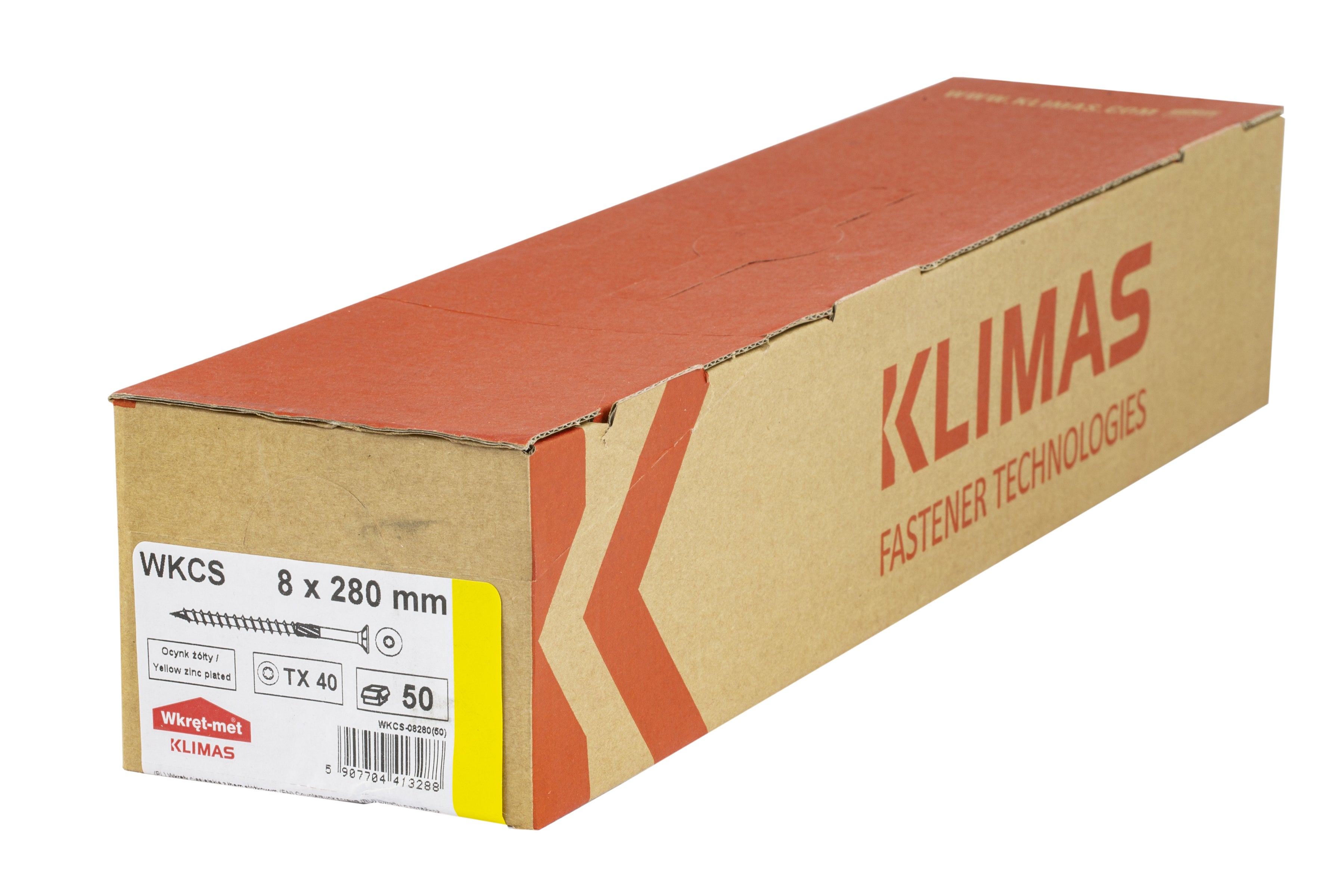 Wkręt ciesielski z łbem stożkowym 8x280 mm (50 szt.) 1