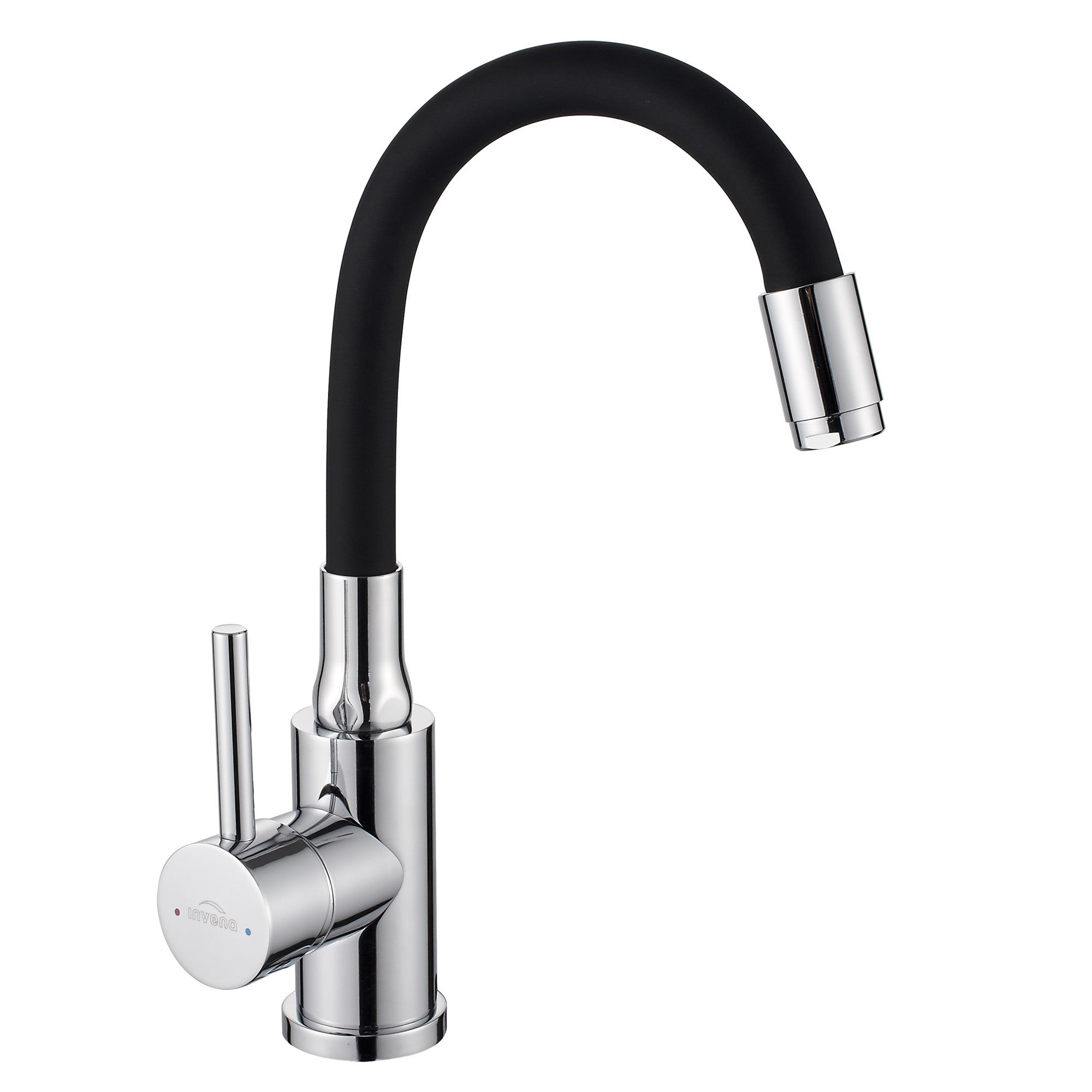 Bateria umywalkowa Invena Efi chrom/czarna 0