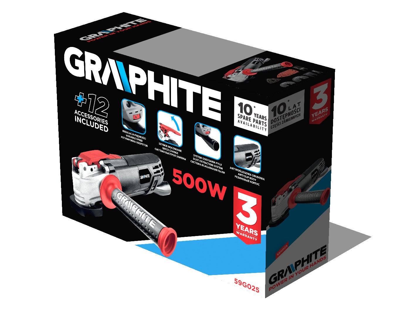 Urządzenie wielofunkcyjne 500W 59G025 Graphite 5