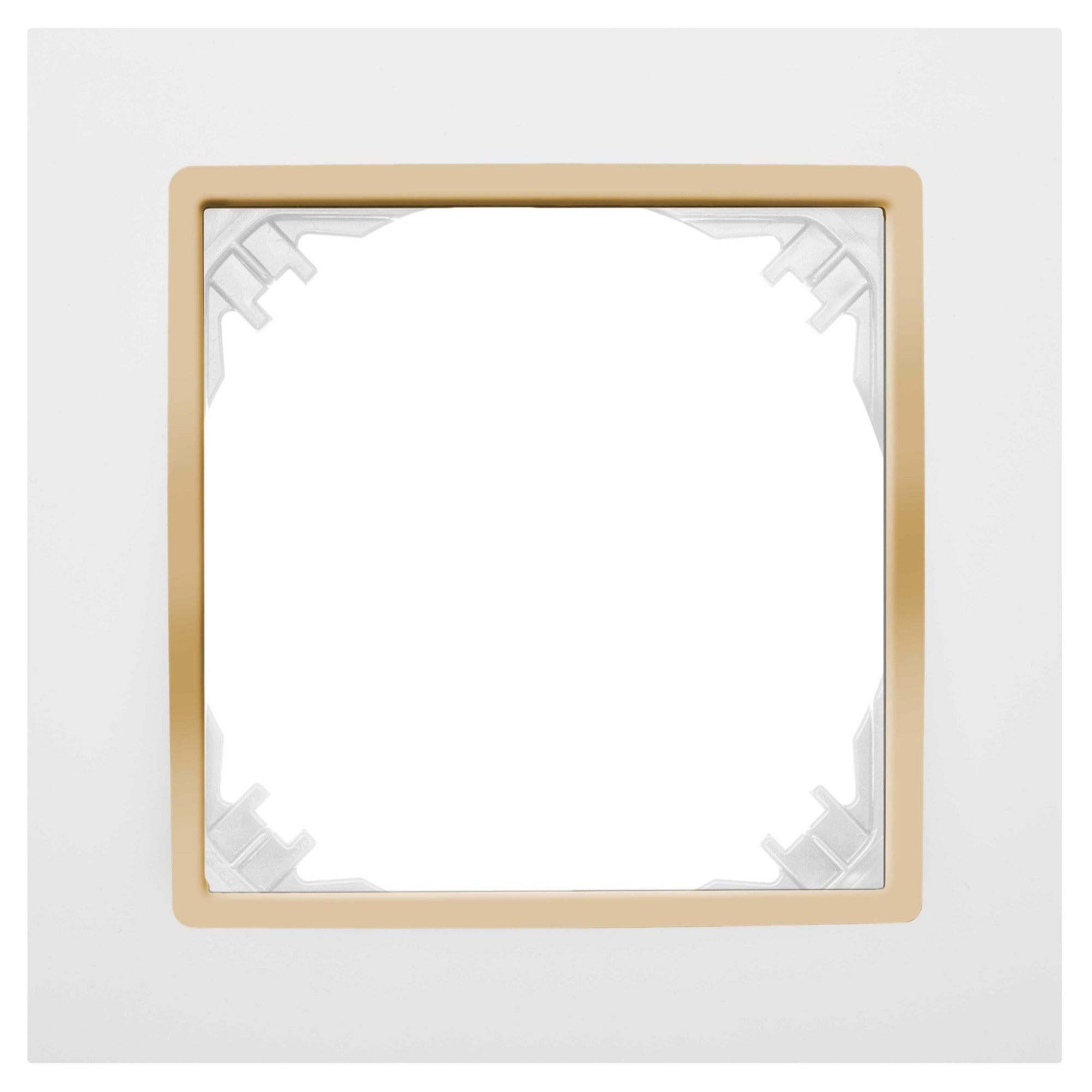 Santra biały/złoty ramka x1