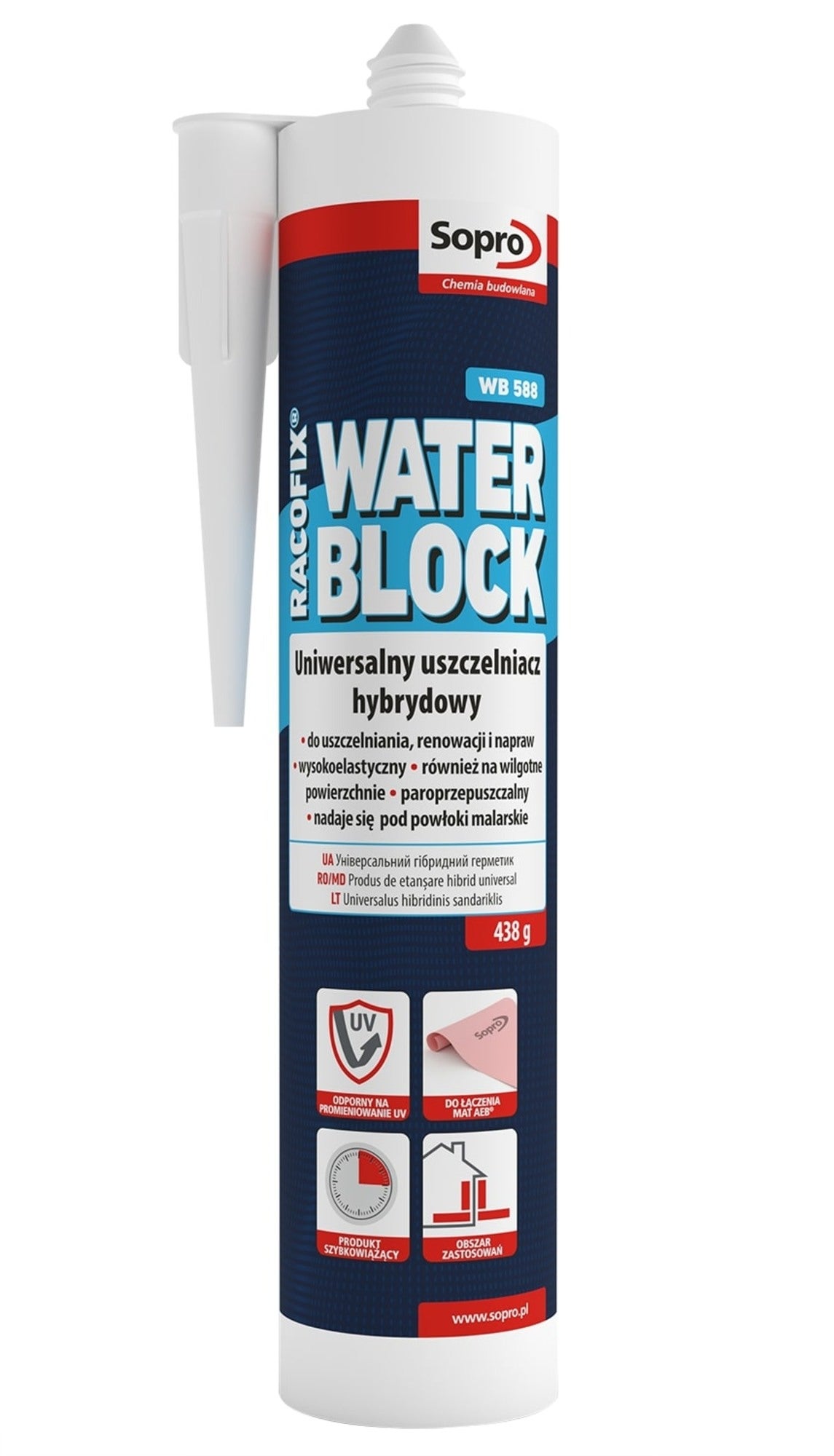 Hydroizolacja Racofix WaterBlock WB 588 do systemów AEB 438 g