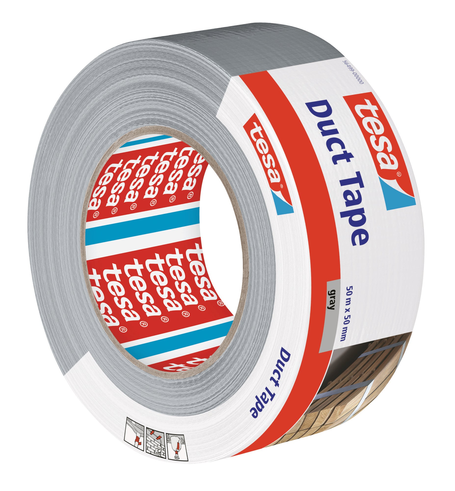 Taśma naprawcza Tesa Duct Tape szara 50m x 50mm 1