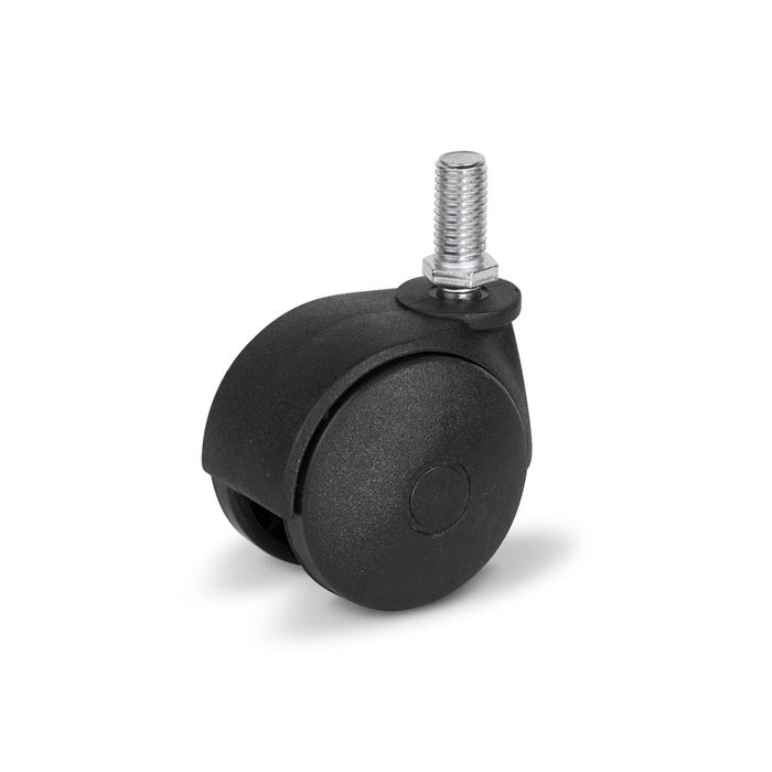 Koło meblowe obrotowe 50 mm/35 kg z trzpieniem M8