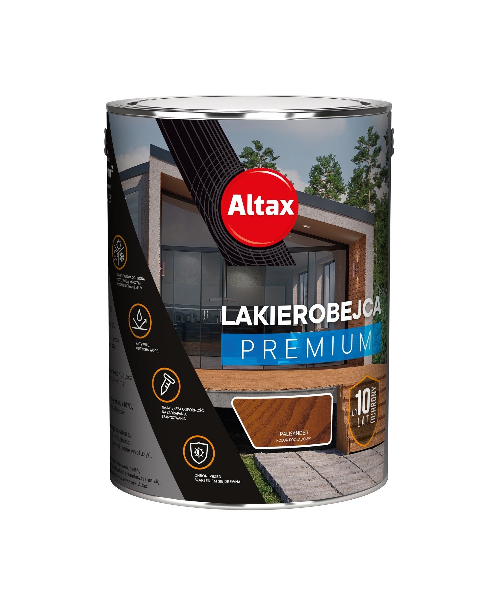 Altax Lakierobejca Premium 10 lat palisander 5l