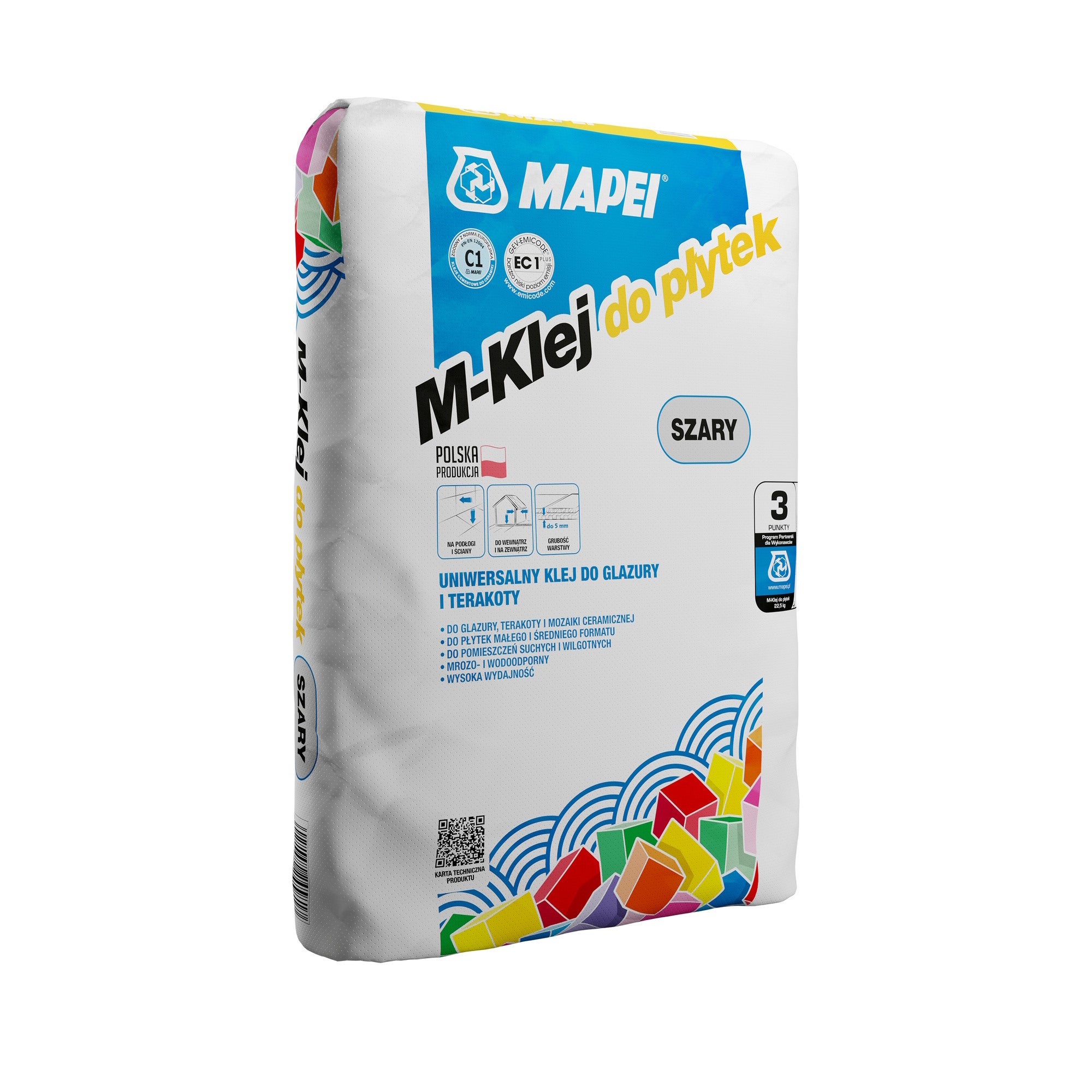 Zaprawa klejowa M-KLEJ do płytek 22.5 kg