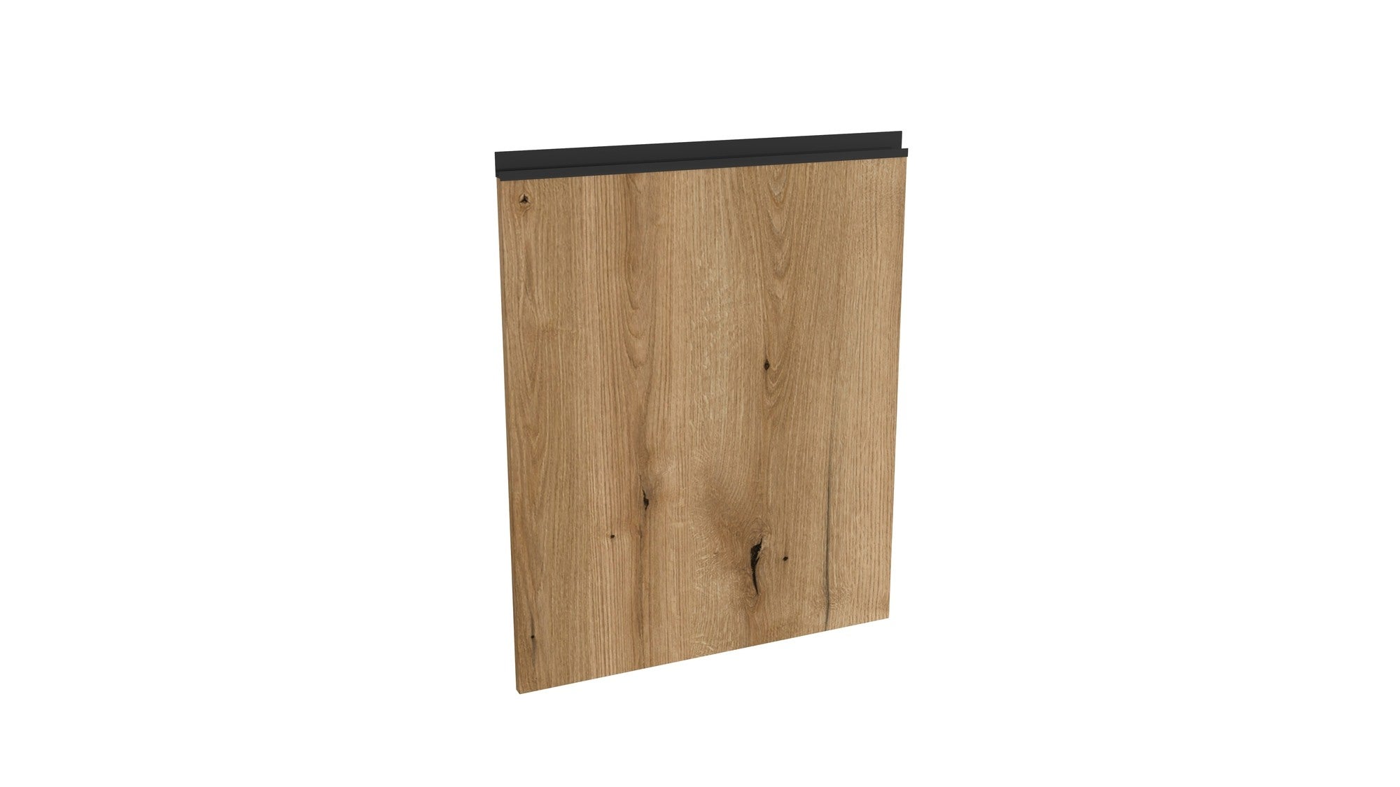Front Tafla L 713x596 płyta dąb evoke do szafki 60cm, dolny do słupka piekarnikowego i lodówkowego 60cm prawy górny lewy dolny