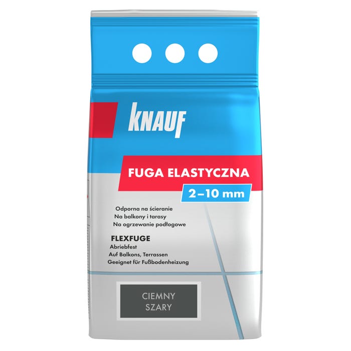 Fuga elastyczna Knauf ciemny szary 1.5 kg