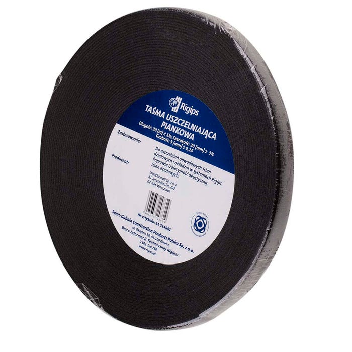 Taśma uszczelniająca piankowa do profili 30 mm Rigips 30 mb