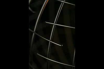 Oprawa sufitowa VIELA 2 1x E27, czarno-złoty, średnica 35cm, materiał metal 3