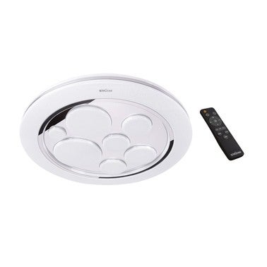 Plafon LED okrągły, ściemnialny, regulacja temperatury barwowej, pilot w zestawie, 48W, 6050Lm