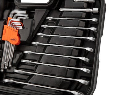 Zestaw kluczy nasadowych 1/2 i 1/4" 10-206 NEO, 100 szt. 5