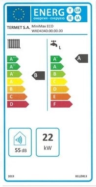 Kocioł gazowy z otwartą komorą Termet Minimax Eco GCO-13-10 (22/22), 2-funkcyjny (WKD 4341 00 00 00/PL1) 1