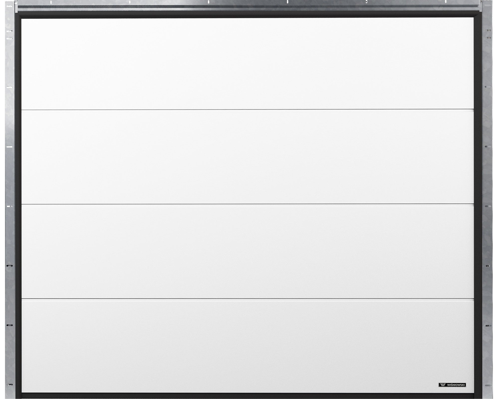 Brama segmentowa Nobla z napędem automatyczna 2500x2125 biały 1