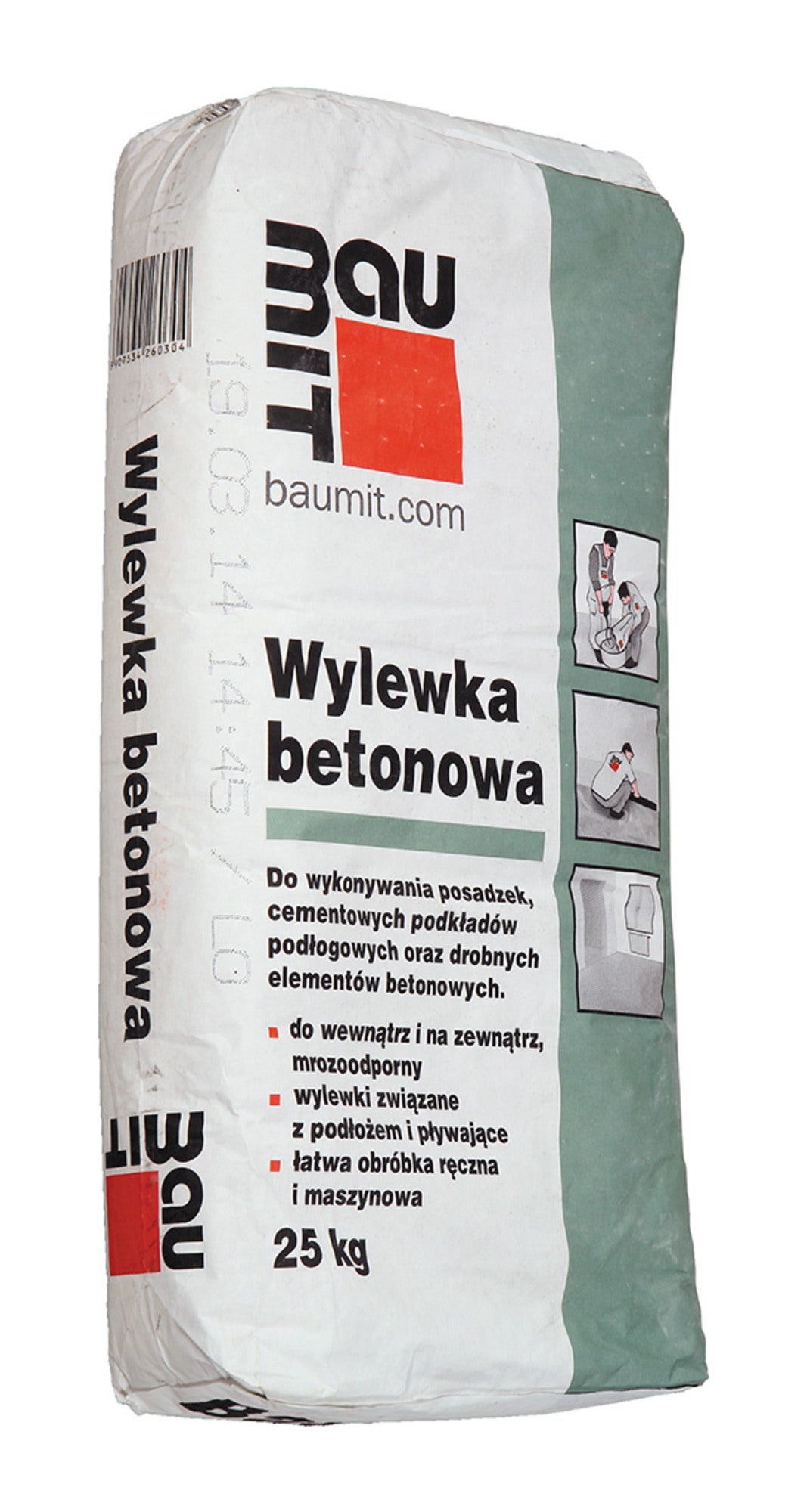 Wylewka betonowa Baumit, CT-C16-F4-A15 25 kg, podkład podłogowy, 20-80 mm 2
