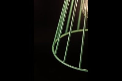 Oprawa sufitowa KALIOPE 1x E27, zielony, średnica 18cm, materiał metal 4