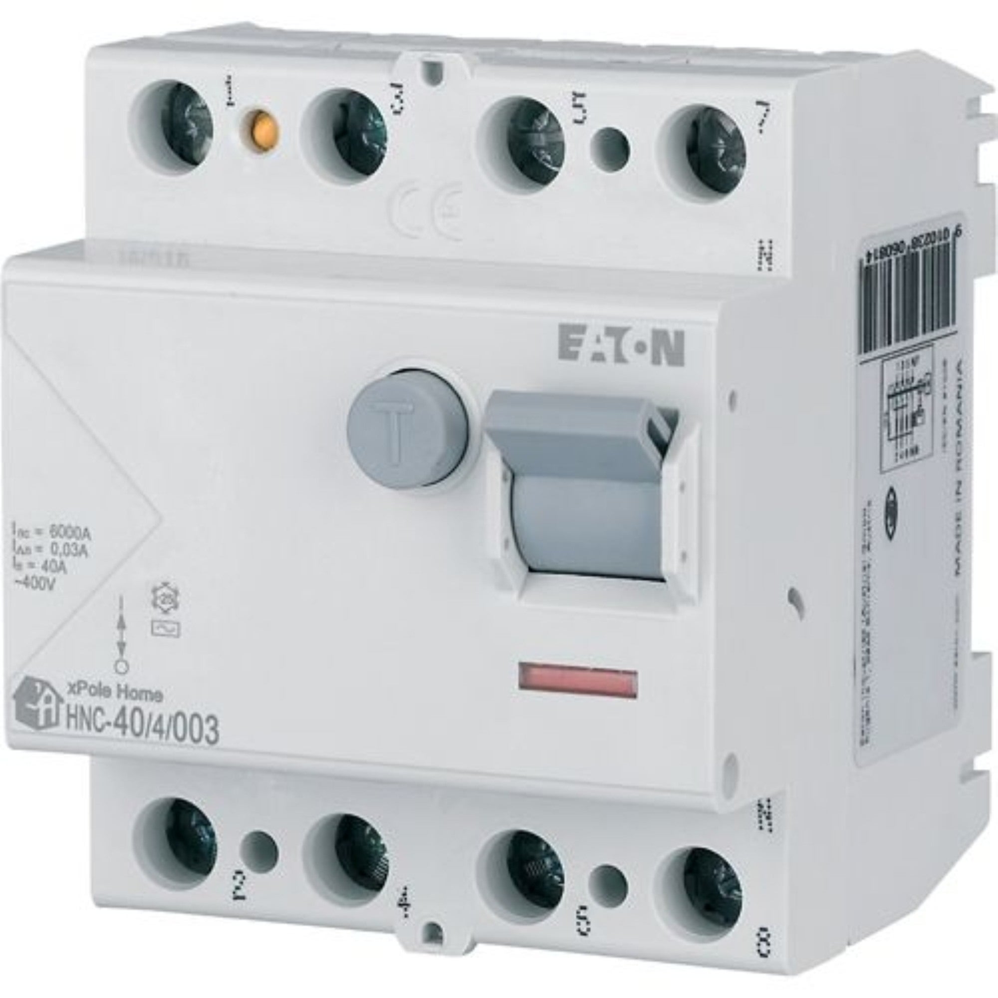 Wyłącznik różnicowoprądowy HNC 4P 40A 30MA AC Eaton