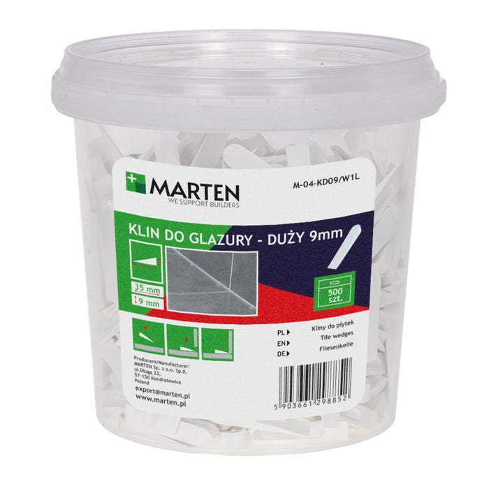 Kliny duże do glazury 500 szt