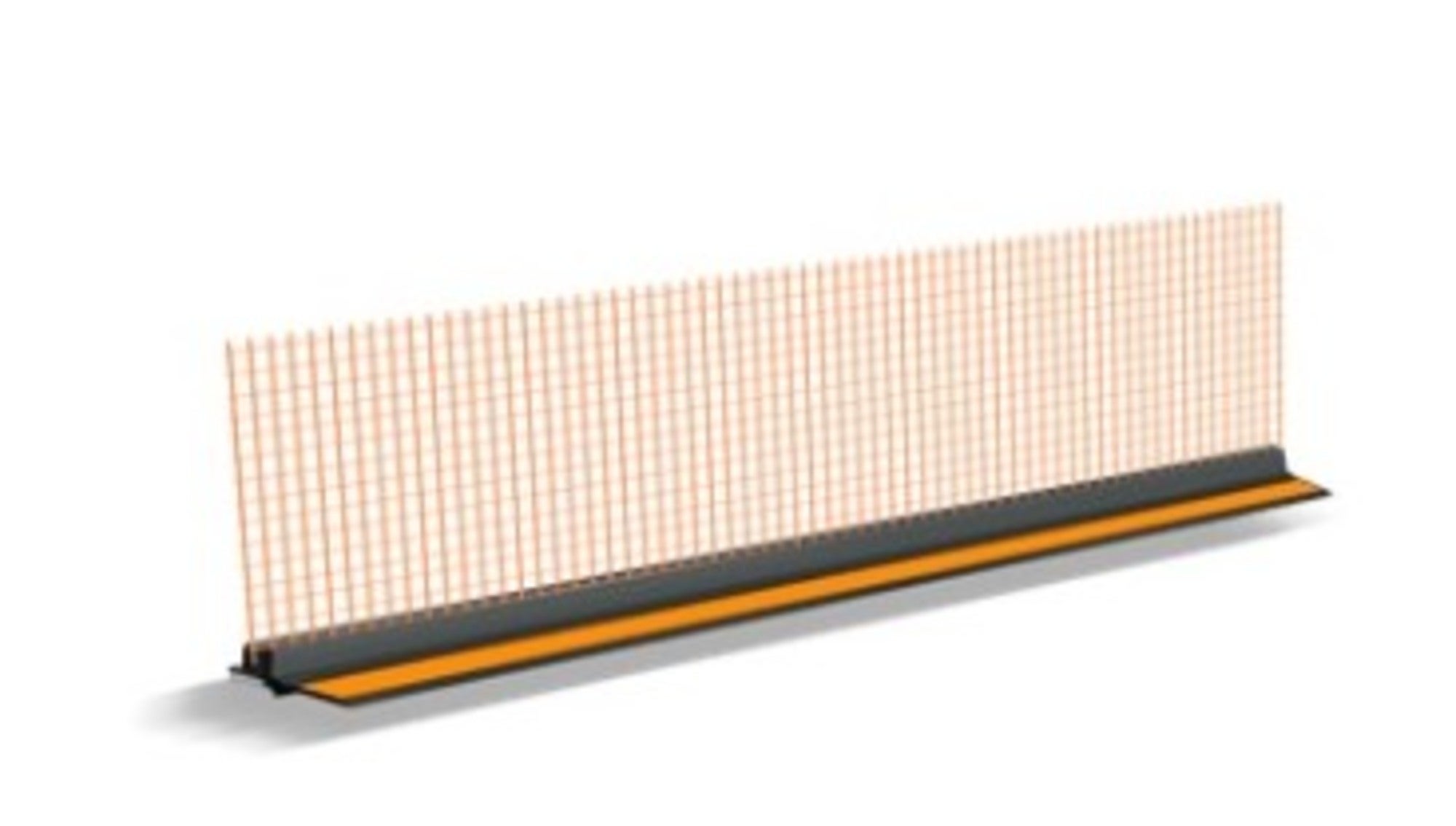 Listwa przyokienna PVC z siatką, 2.5 m 9/3 mm 1