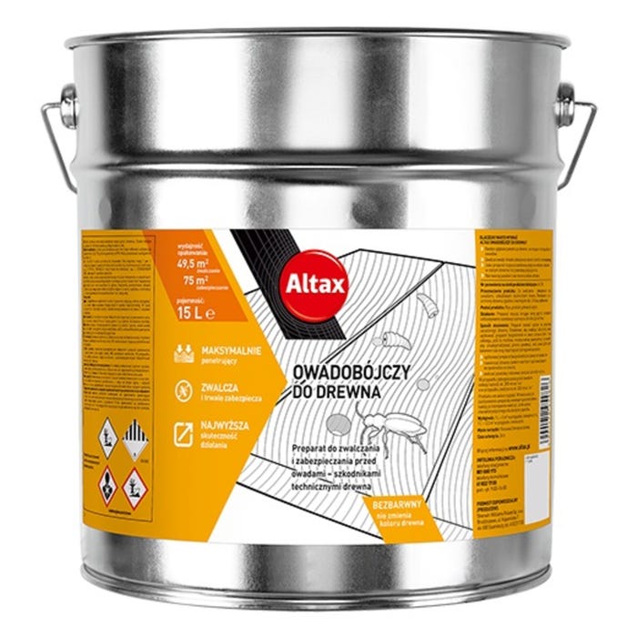 Altax Środek owadobójczy do drewna 15 l