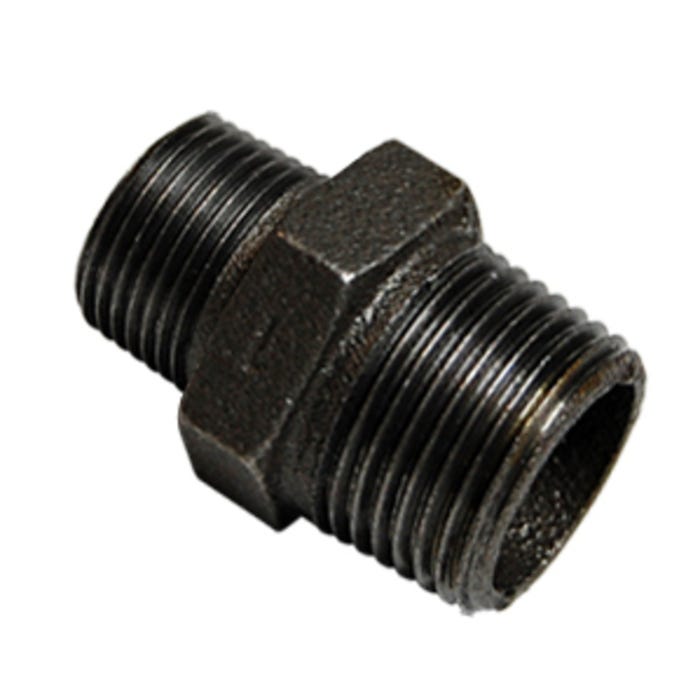 Nypel redukcyjny zwężkowy GZ 1x3/4" czarny