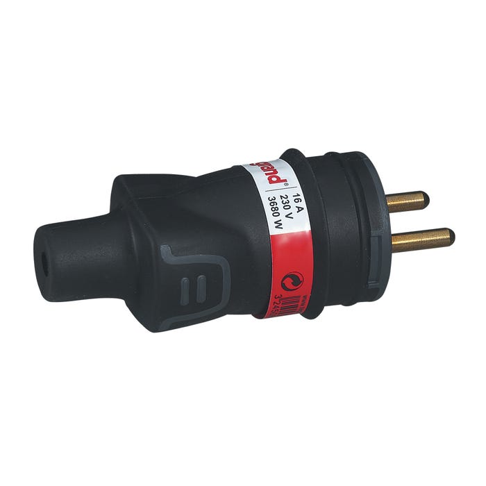 Wtyczka gumowa 16A z uziemieniem IP44 Legrand