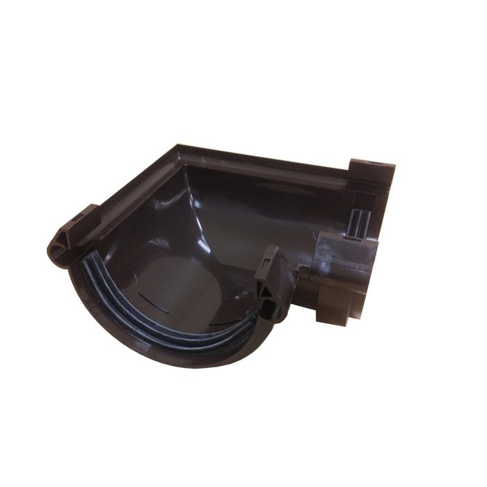 Łącznik kątowy uniwersalny G125, brązowy PVC Scala Plastics