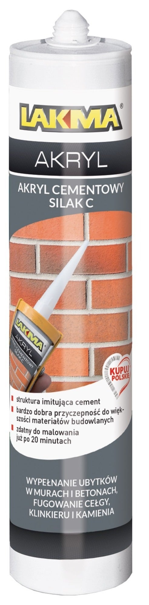 Fuga cementowa Lakma Silak C szary ciemny 280ml 0