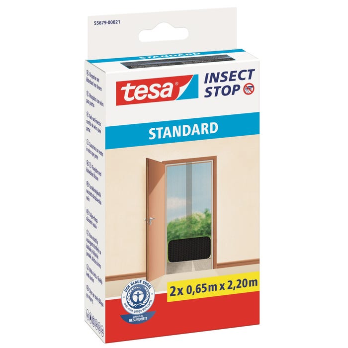 Moskitiera przeciw owadom Tesa 120x 220cm czarna