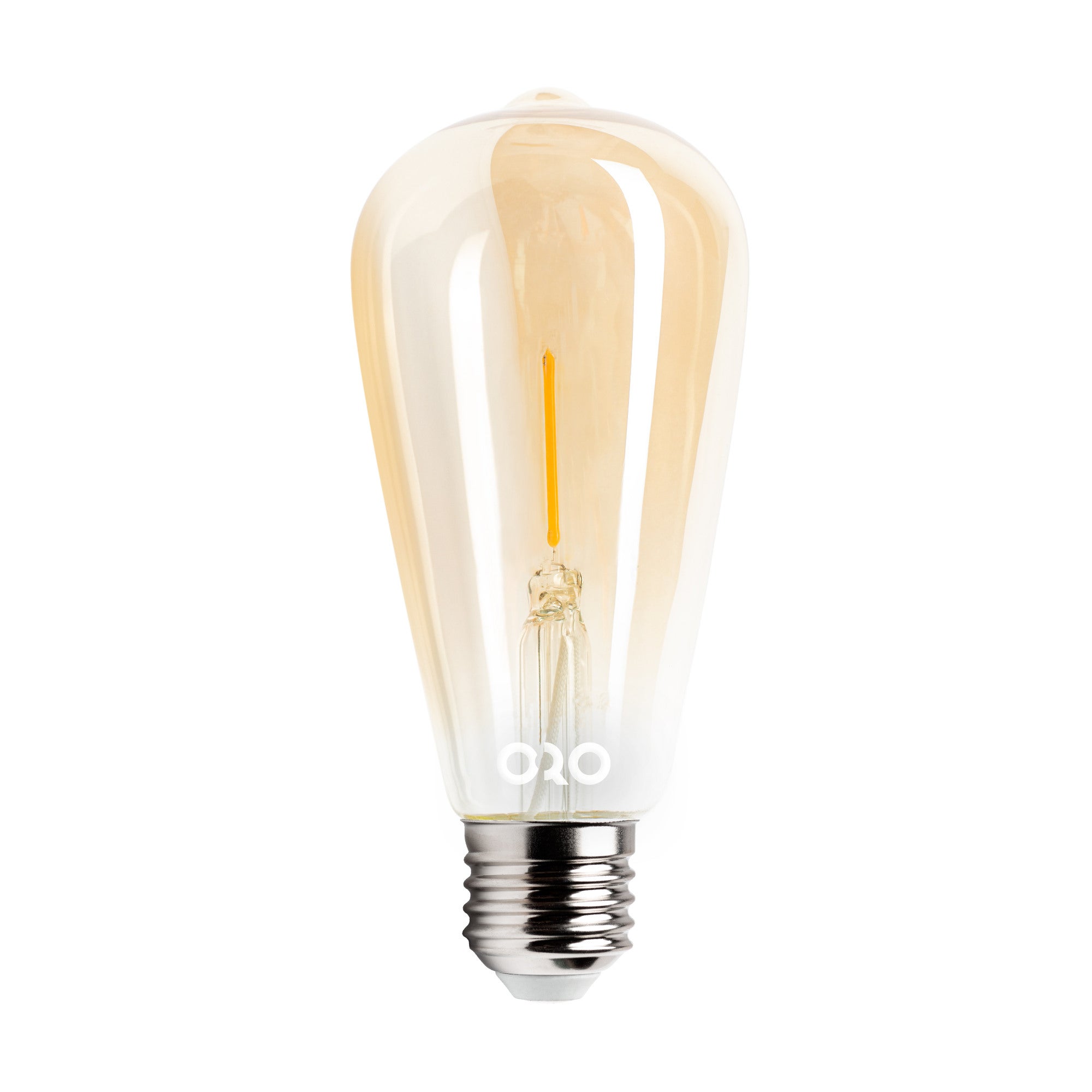 Żarówka LED E27 Filament 1,3W 55Lm 2200K ST64 bakłażan bursztynowa