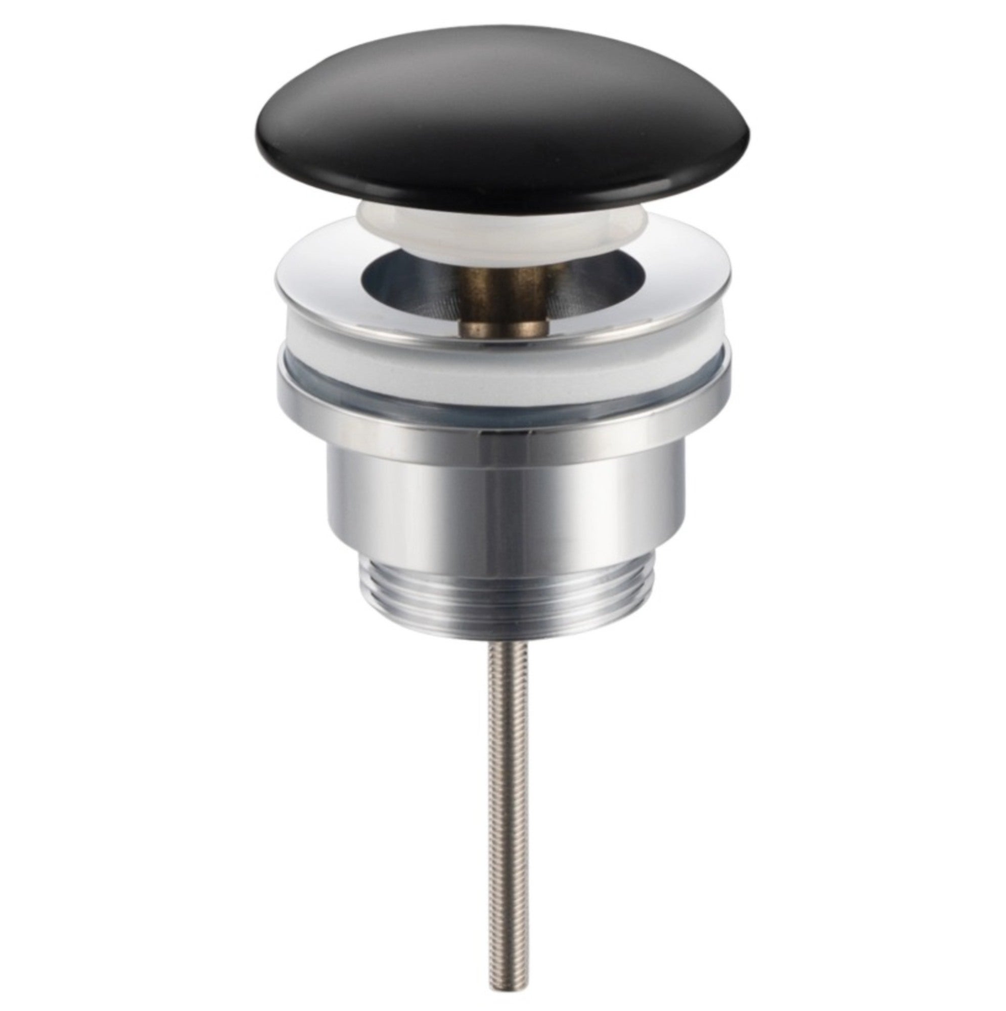 Korek umywalkowy mosiężny uniwersalny czarny typ D