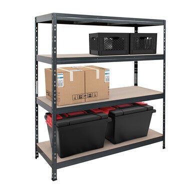 Regał magazynowy Rivet wym. 180x150x45 cm, 4 półki, 400 kg 4