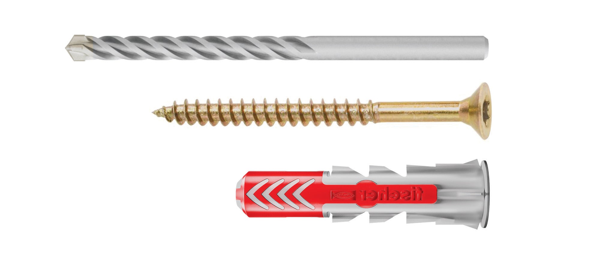 Kołek Duopower 6x30 mm z wkrętem 4.5x40 mm + wiertło (100 szt.) 1