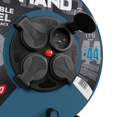 Przedłużacz bębnowy Hand 30m 3x1,5 guma 4x2P+Z IP44 8