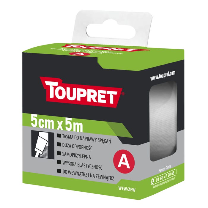 Taśma naprawcza do spękań Toupret 5m x 50mm