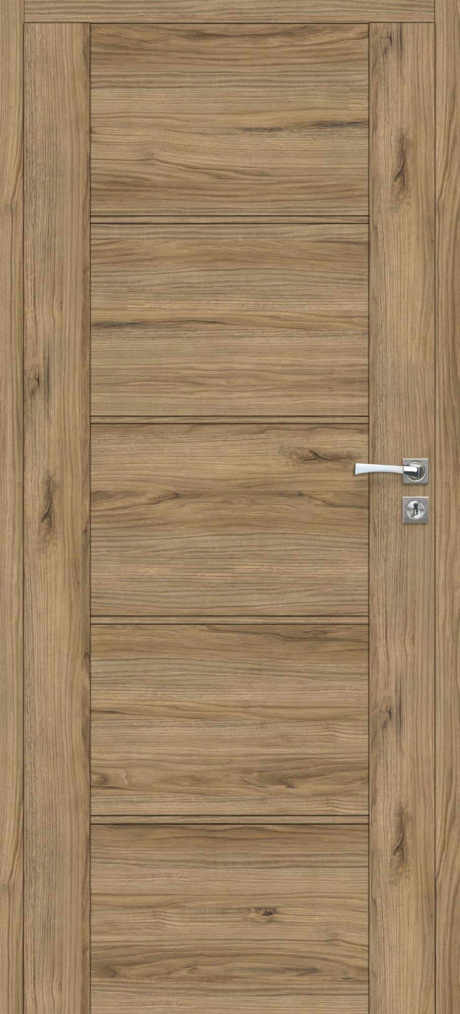 Skrzydło pełne Mobi 50 bezprzylgowe 80 cm, lewe, orzech włoski