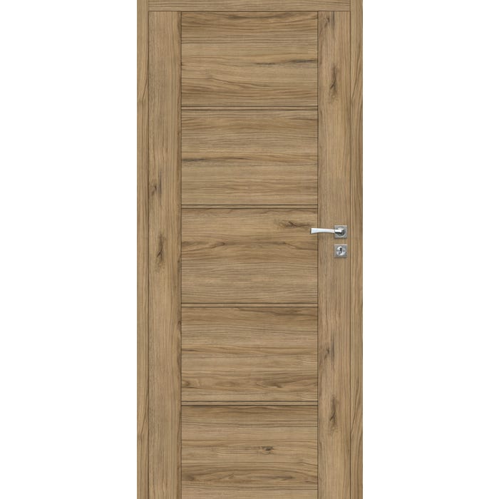 Skrzydło pełne Mobi 50 bezprzylgowe 80 cm, lewe, orzech włoski