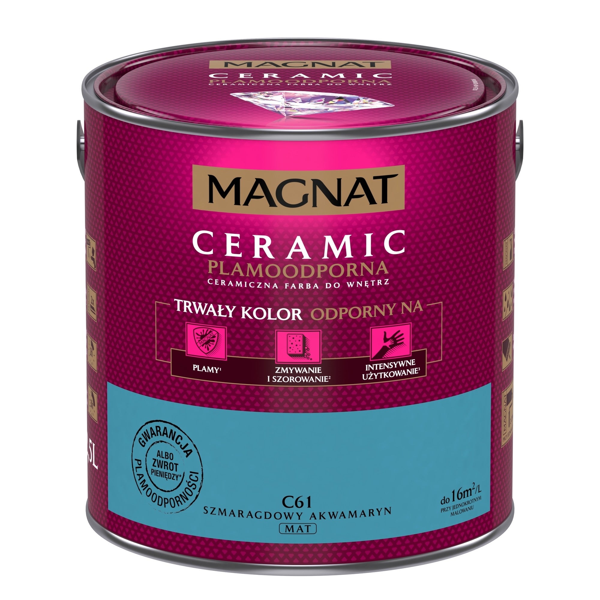 Farba Magnat Ceramic szmaragdowy akwamaryn 2,5l 0