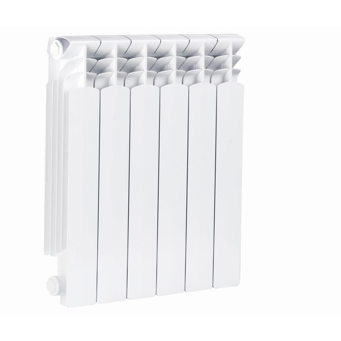 Grzejnik aluminiowy G500F, 6-elementowy, biały