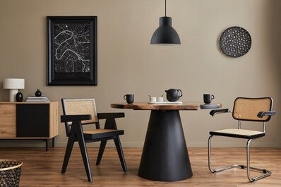 Oprawa sufitowa DANTE 1x E27, czarny, średnica 27,5cm, materiał metal 3