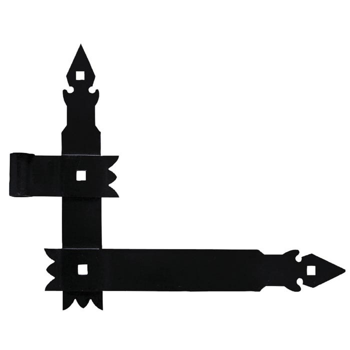 Zawias kątowy ozdobny lewy 300 mm