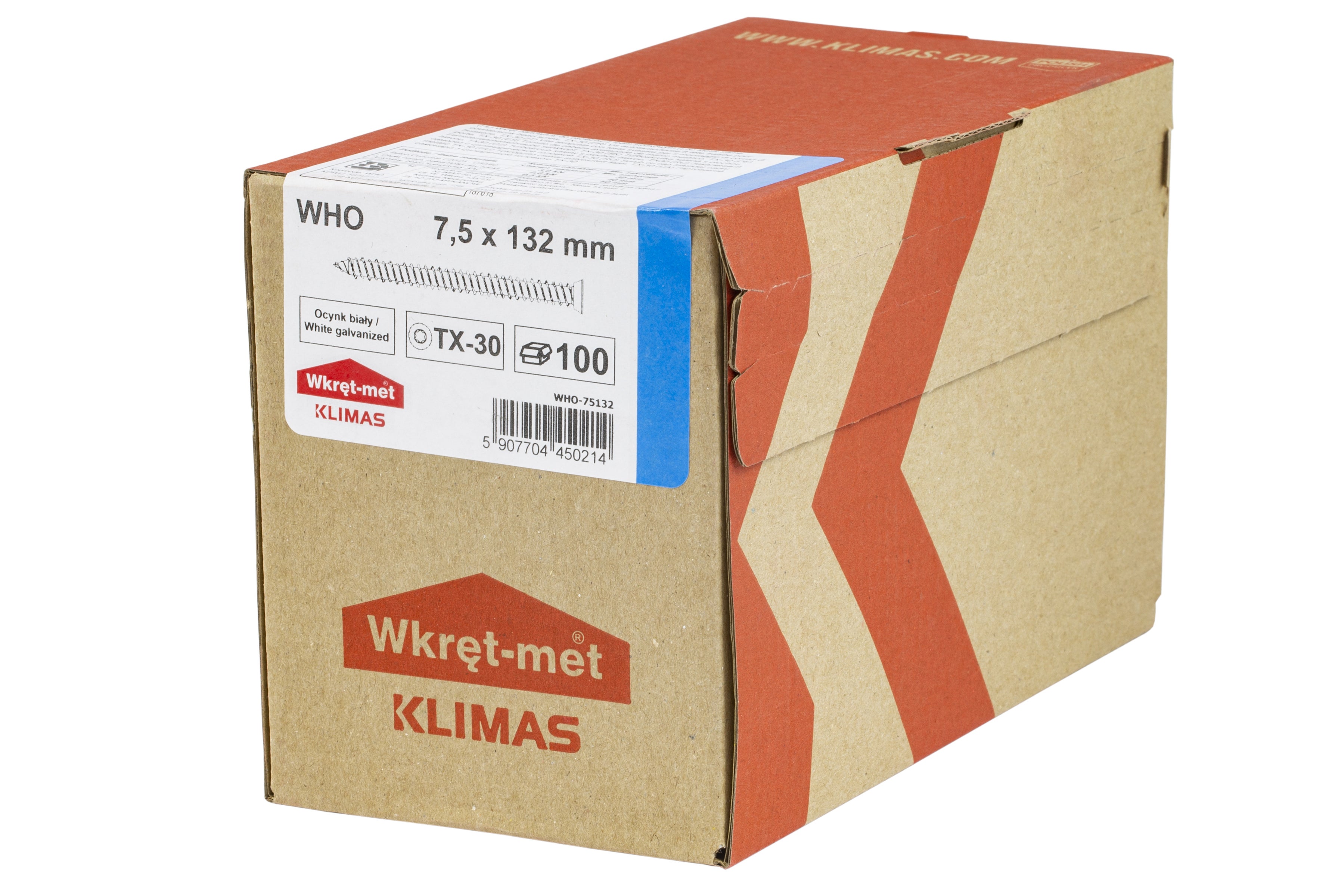 Wkręty hartowane do ościeżnic 7.5x132 mm (2.53 kg.) 1