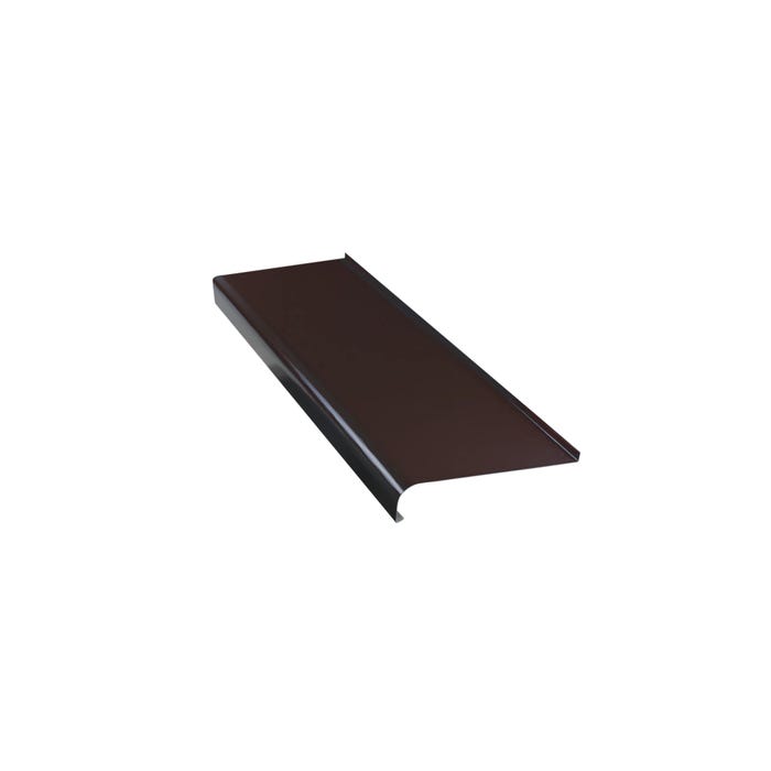 Parapet zewnętrzny stalowy brąz 25 cm