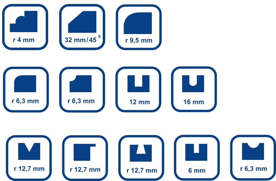 Zestaw frezów do drewna, 12 szt. 1