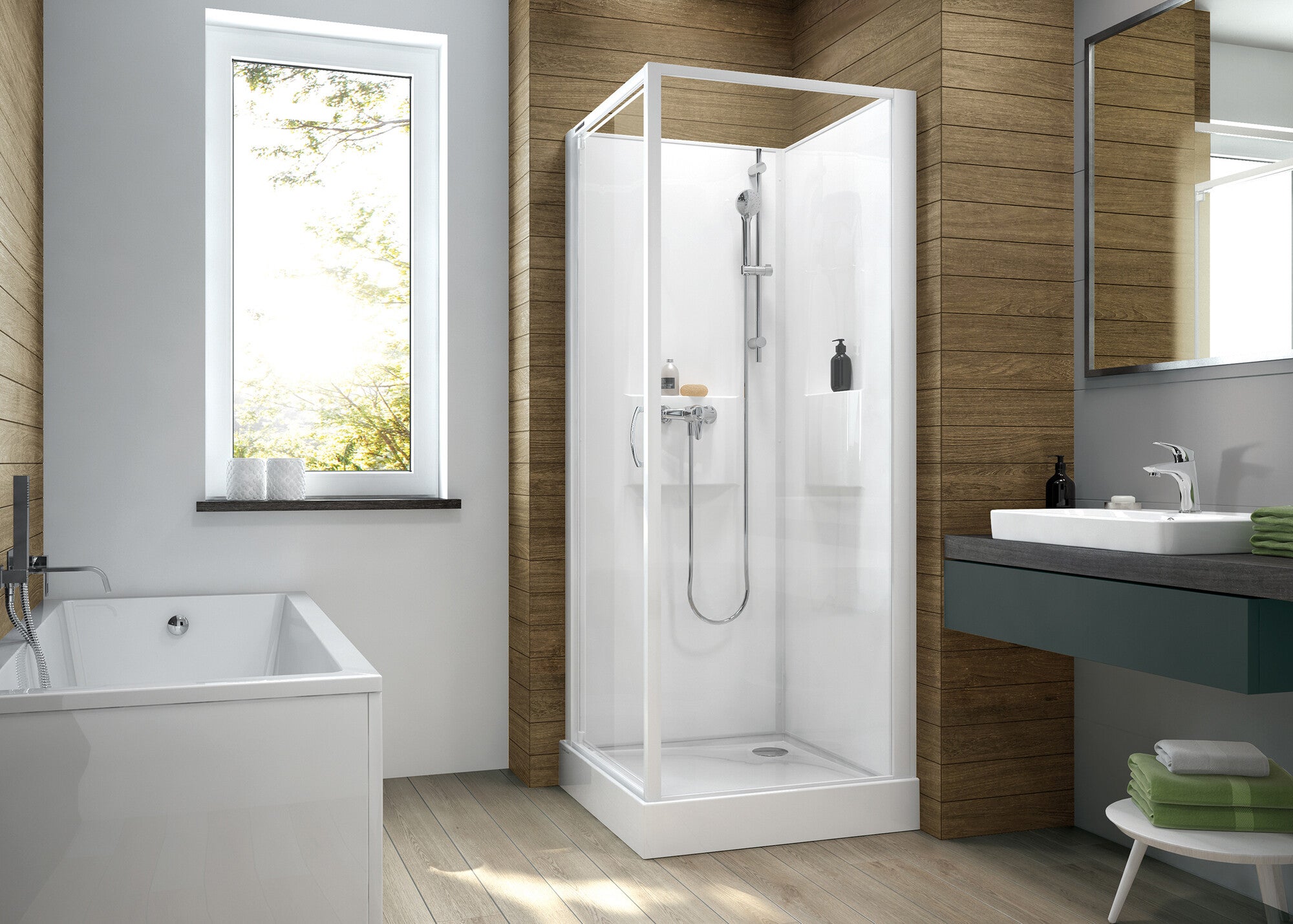 Kabina prysznicowa Sanplast Basic 70x70 cm 1