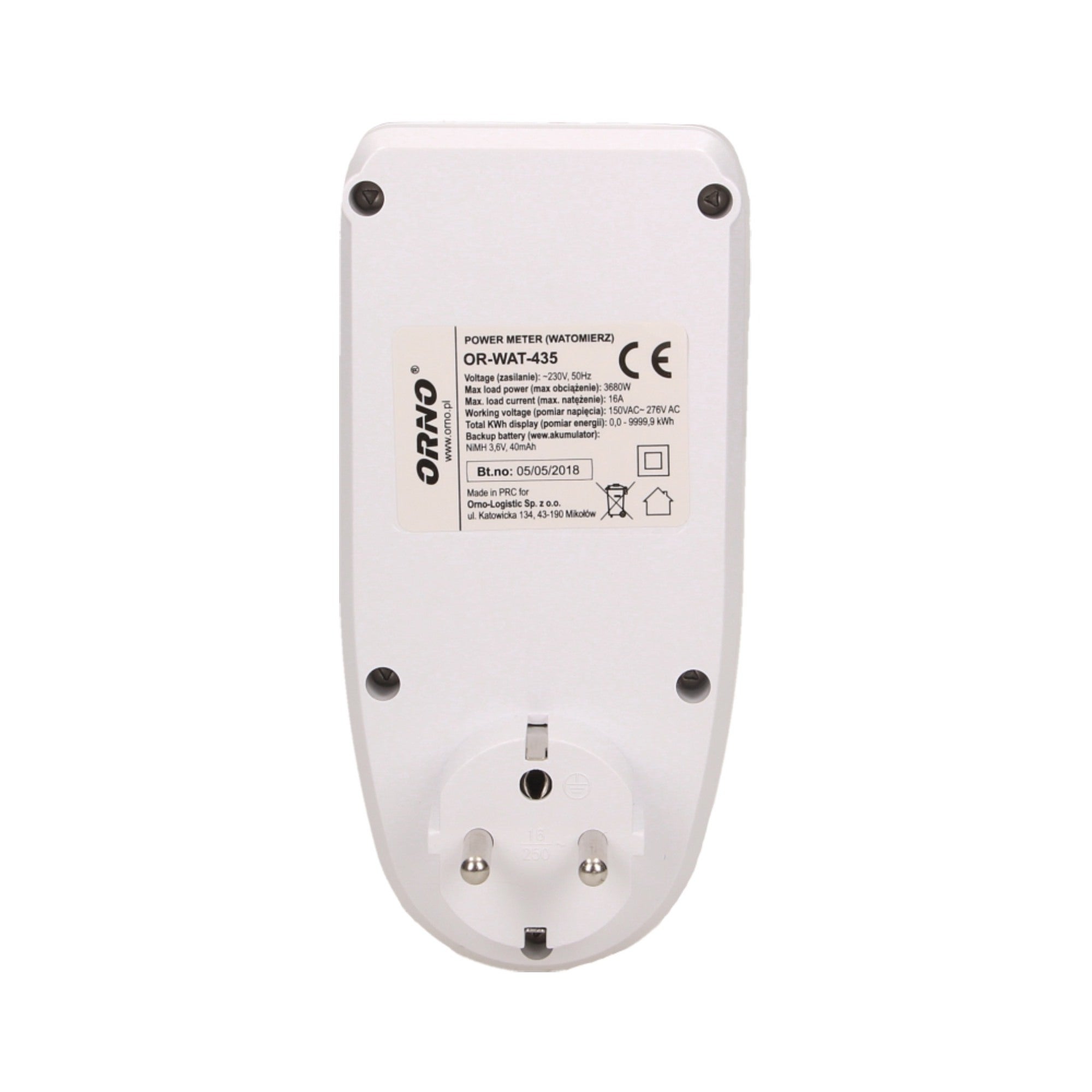 Watomierz LCD 2P+Z 3680W 3